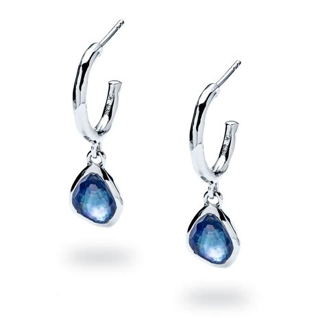 Luminous Shore Sea Pebble Hoop Earrings Landing Company