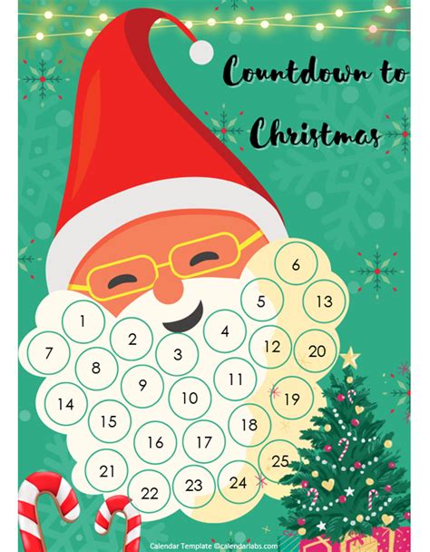 Printable Countdown Calendar - Free Printable Templates