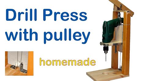 Drill Press With Pulley Diy Homemade Youtube