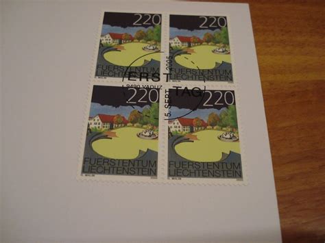 Liechtenstein 2005 FDC Orte Satz 4erblocks Kaufen Auf Ricardo