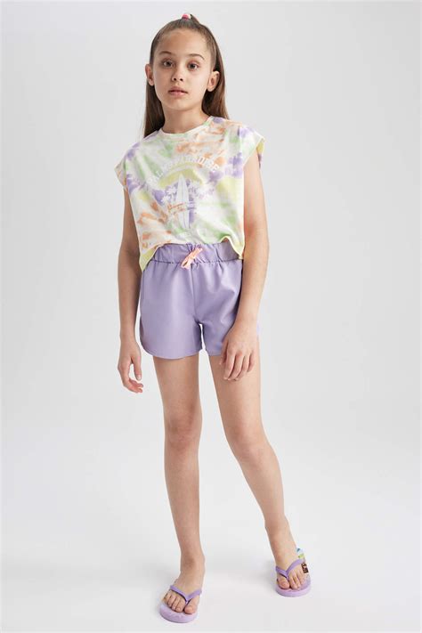 Purple Girls And Teens Shorts 2547202 Defacto