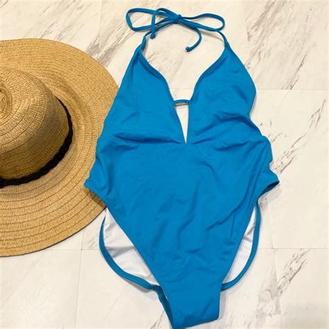 The Bikini Lab Swim New The Bikini Lab Blue One Piece Swimsuit L Poshmark