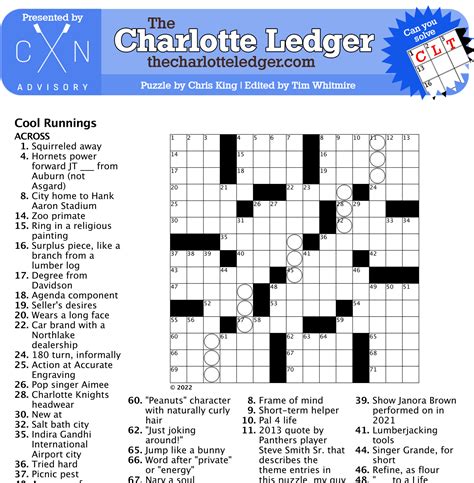 Free Printable Sunday Crossword Puzzles Pdf - Easy Crossword Puzzles