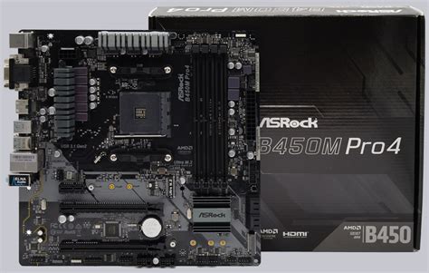 ASRock B450M Pro4 AMD AM4 Motherboard Review