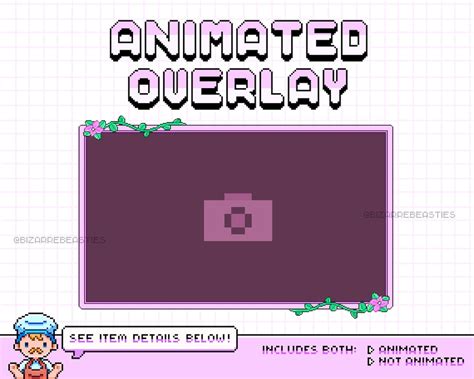 Cute Animated Webcam Overlay Bit Pixel Art All In One Png Mov