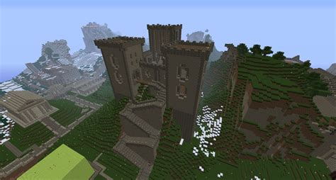 Minecraft Medieval Mountain Castle