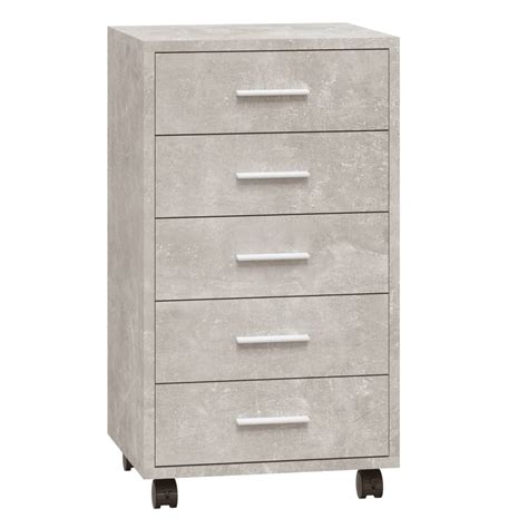 Meuble A Casier Meuble A Case Armoire Tiroirs Avec Roulettes Gris