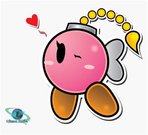 Pink Bob Omb Paper Mario, HD Png Download - kindpng