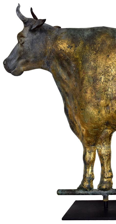 Superb Jersey Cow Weathervane | Made by L.W. Cushing & Sons of Waltham
