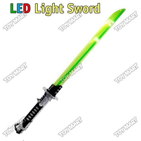 Led Light Blade Up Ninja Sword W Sound Effect Lightsaber Toy Pretend