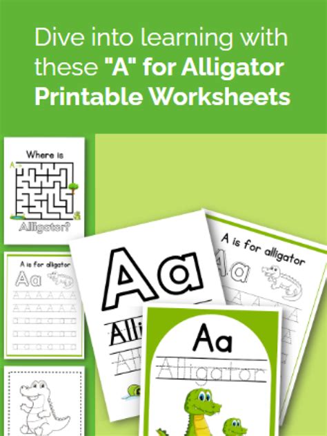 A Is For Alligator Printable Worksheets