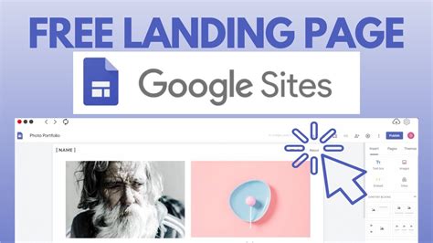 How To Create A Free Landing Page With Google Sites Youtube