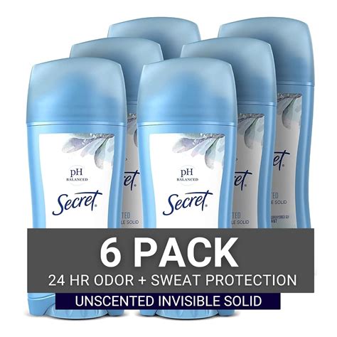 Secret Original Unscented Womens Invisible Solid Ph Balanced