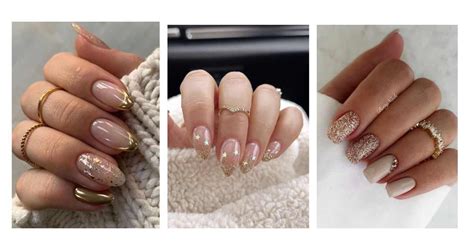 18 Nude Nails With Glitter For Your Sparkly Era Beauty Revival