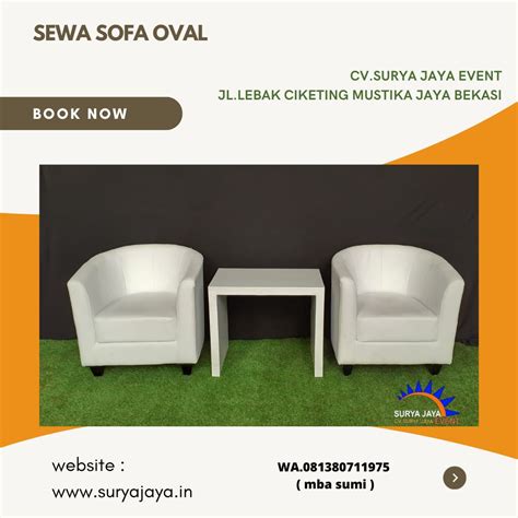 Sewa Sofa Oval Kawasan Industri Gobel Bekasi Jawa Barat