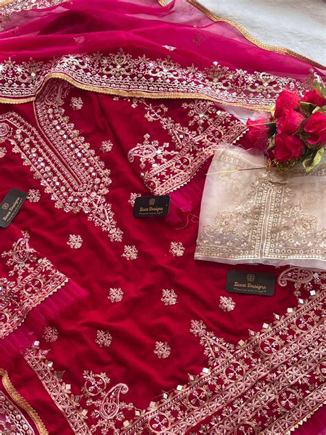 ZIAAZ RAANI MIRROR VELVET PAKISTANI SUITS IN INDIA