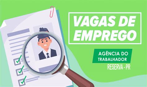 Procurando Emprego Confira As Vagas Dispon Veis Na Ag Ncia Do