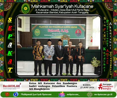 Ms Kutacane Ketua Ms Kutacane Dan Rombongan Hadiri Pelantikan