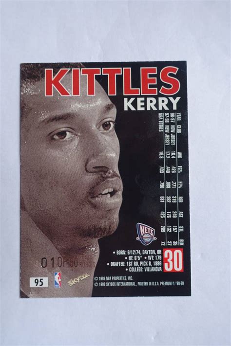 代購代標第一品牌樂淘letaoKerry Kittles 1998 99 Sky Box Premium No 95 Star