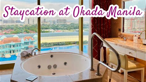 Staycation At Okada Manila Deluxe Twin Room With Jacuzzi Room Tour