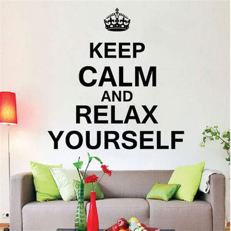 Keep Calm and Relax Yourself | VinilShop