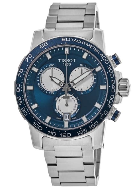 Tissot Supersport Chrono Blue Dial Steel Men S Watch T