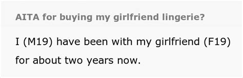 Man Buys His Girlfriend Lingerie As A Gift Doesnt