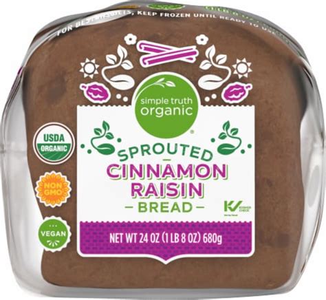 Simple Truth Organic® Sprouted Cinnamon Raisin Bread 24 Oz Fry’s Food Stores