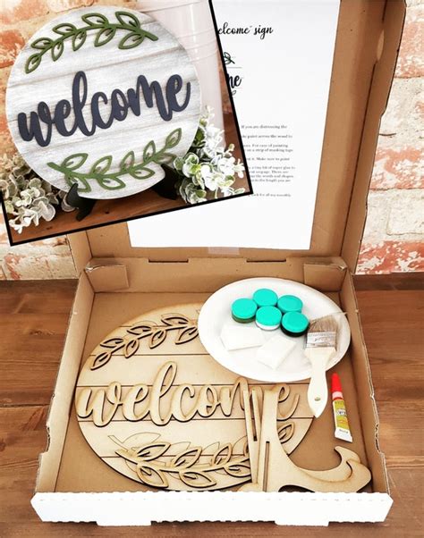 Welcome Sign DIY Paint Kit Welcome Sign Girls Night Paint - Etsy