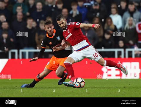 Sheffield Wednesday S David Jones Left And Middlesbrough S Alvaro