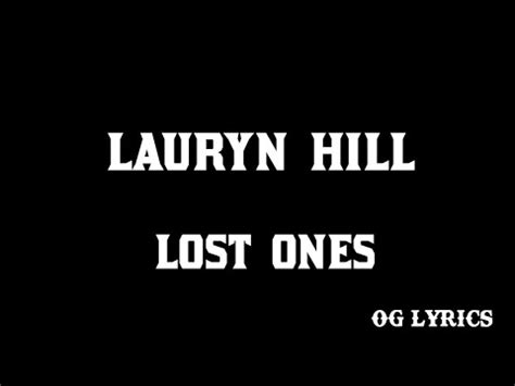 Lauryn Hill Lost Ones Lyrics YouTube