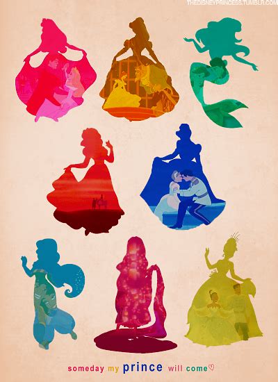 Silhouettes - Disney Princess Fan Art (21010103) - Fanpop