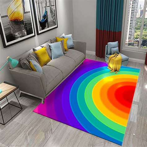 Colorful-Rainbow-Carpet-for-Bathroom-Living-Room-Bedroom-Kitchen ...
