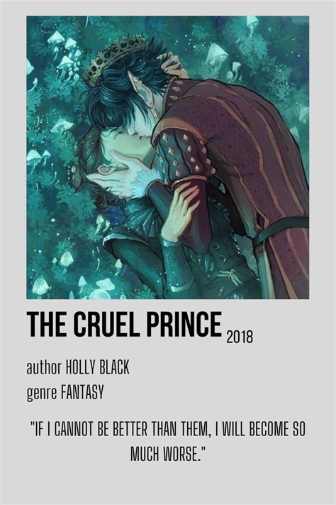 The Cruel Prince Holly Black Jude Cardan Minimalistic Polaroid Poster