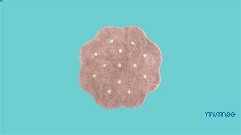 Mini Tapete Biscuit Vintage Nude 90 X 90cm Lorena Canals Mimoo Toys 3d Model