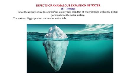 Effects Of Anomalous Expansion Of Water YouTube