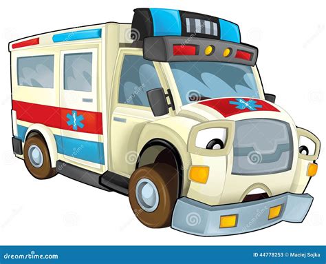 Cartoon Ambulance Stock Illustration Illustration Of Caricature 44778253