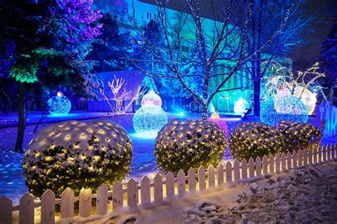 Chisinau Christmas Fair At Night Stock Image Image Of Bubble Gift