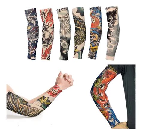 Manga Protectoras Sol Tatuaje Licra Unitalla Unisex 6 Piezas Meses