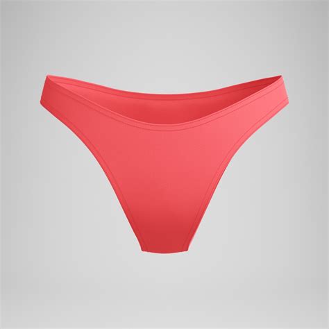 Women S FLU3NTE Scoop Bikini Bottom Coral Speedo UK