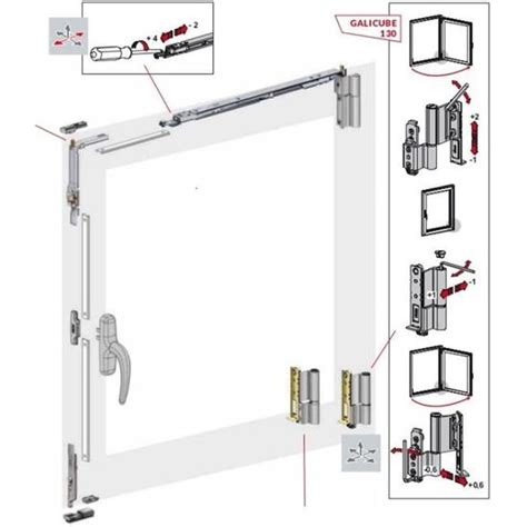 Mécanisme Oscillo battant FAPIM Galicube Portée 110 Kg Gris