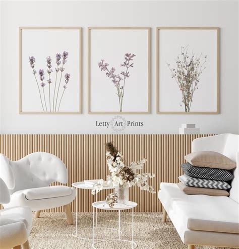 Wildflowers Print Set Of 3 Wall Art Botanical Prints Etsy Gallery