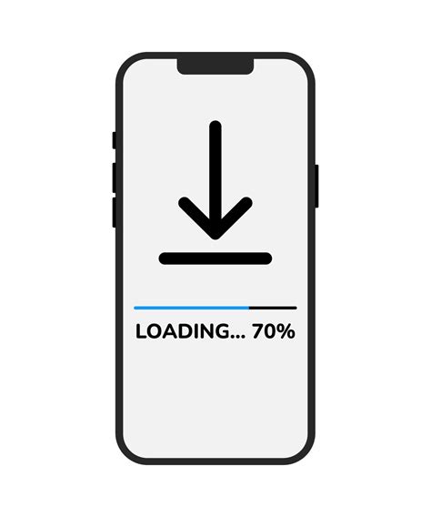 Loading Bar Progress Icon Loading Status With Indicator Smartphone