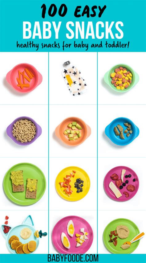 Complete List of Baby Snacks (healthy ideas & easy recipes) | Baby Foode