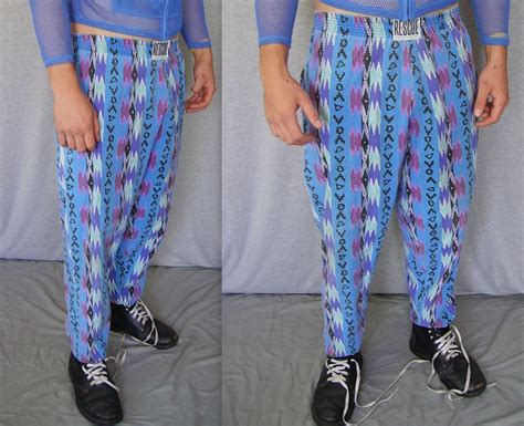 Vintage 80s Pants 80s Mens Pants Neon By Beatniksvintage