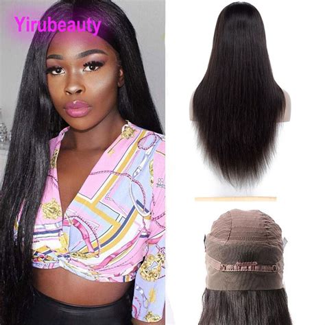 Brazilian Raw Virgin Hair 360 Lace Frontal Wig 10 32inch Silky Straight Human Hair Wigs Natural