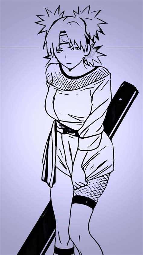 Temari Manga Fan Art Miauchihaa Edited Dibujos Animados Bonitos