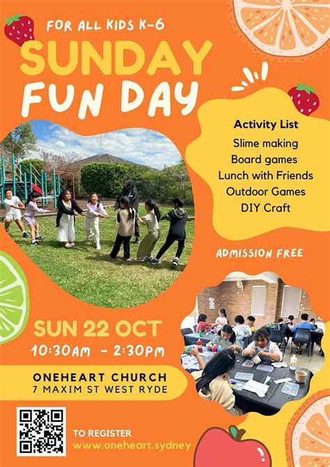 Sunday Funday - FREE Kids Activities for K-6, One Heart Church, West