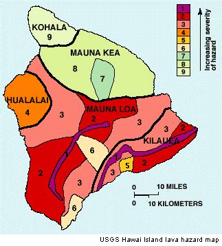 Hawaii Lava Zone Map