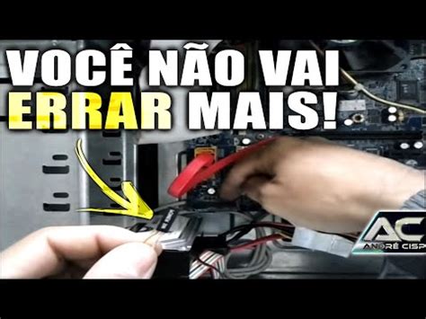 Aprenda A Ligar Os Fios Do Gabinete Na Placa M E Youtube